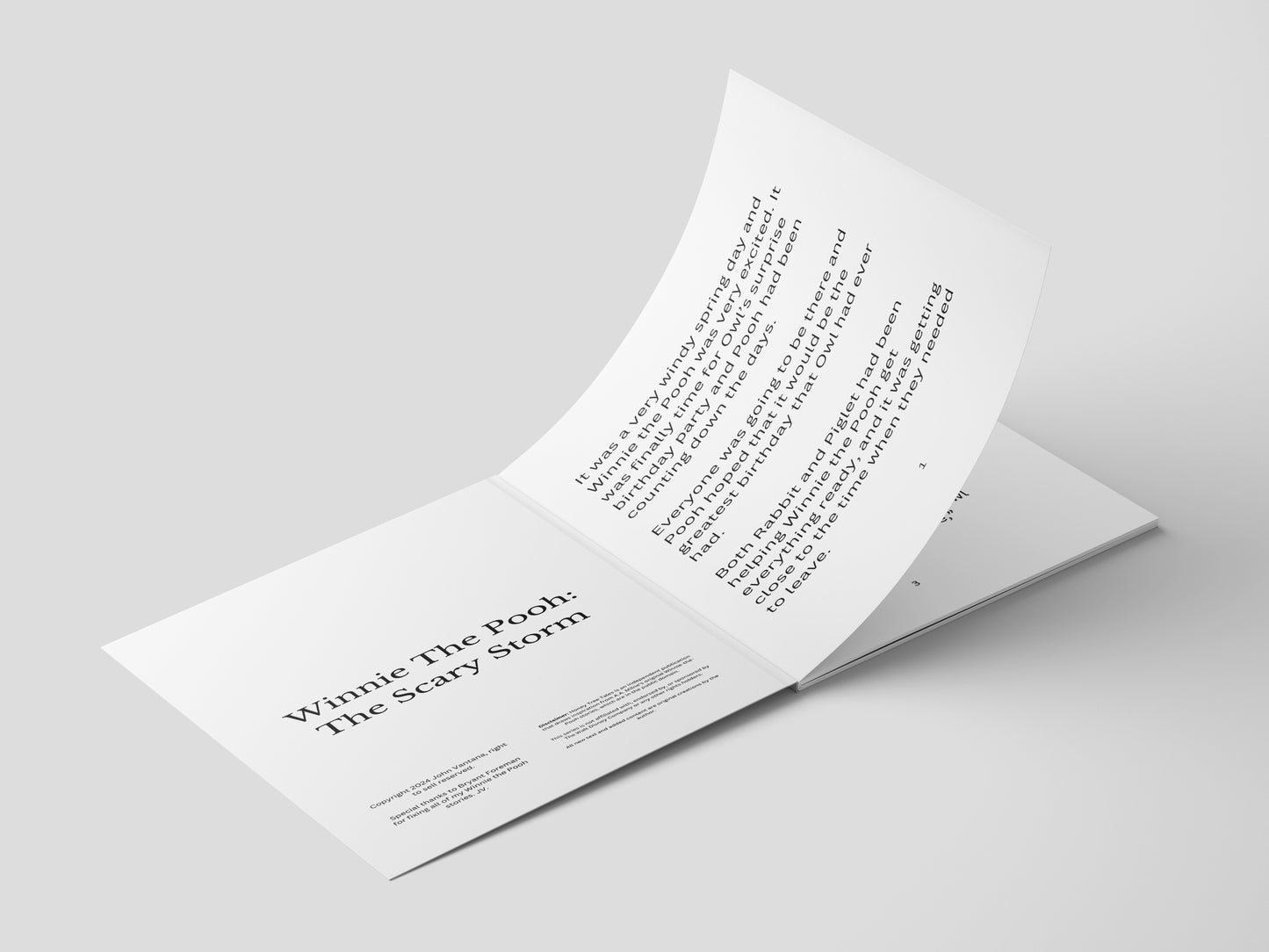 Winnie the Pooh: Scary Storm (Paper Back)