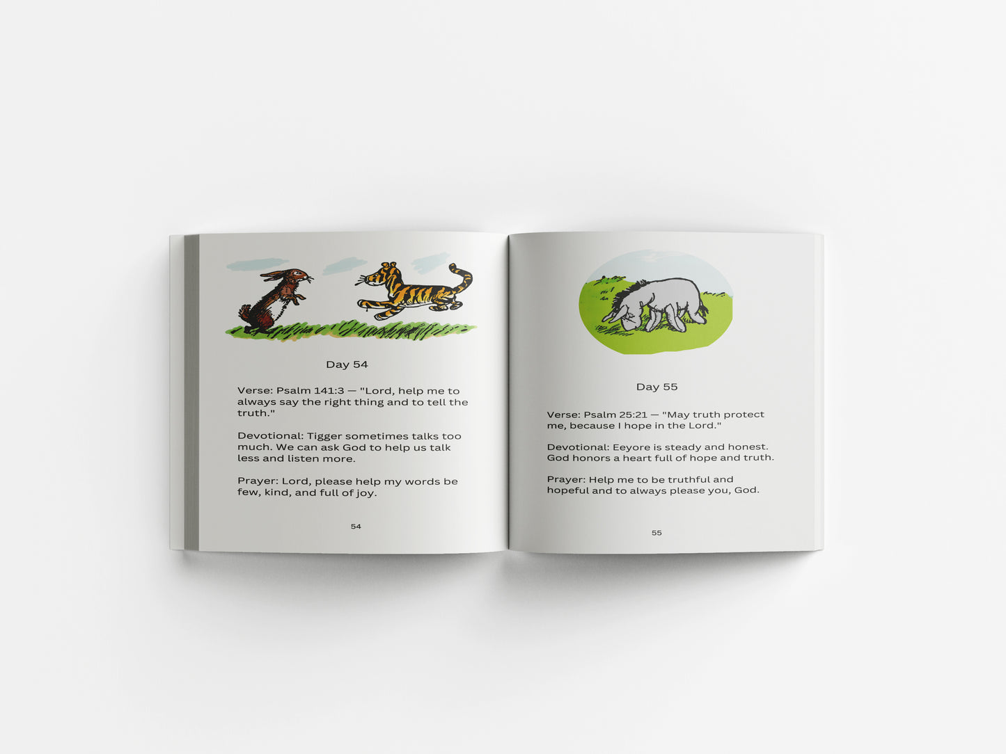 Winnie the Pooh Fun Bible Devotional 90 days through Psalms Volume 1 (PaperBack)