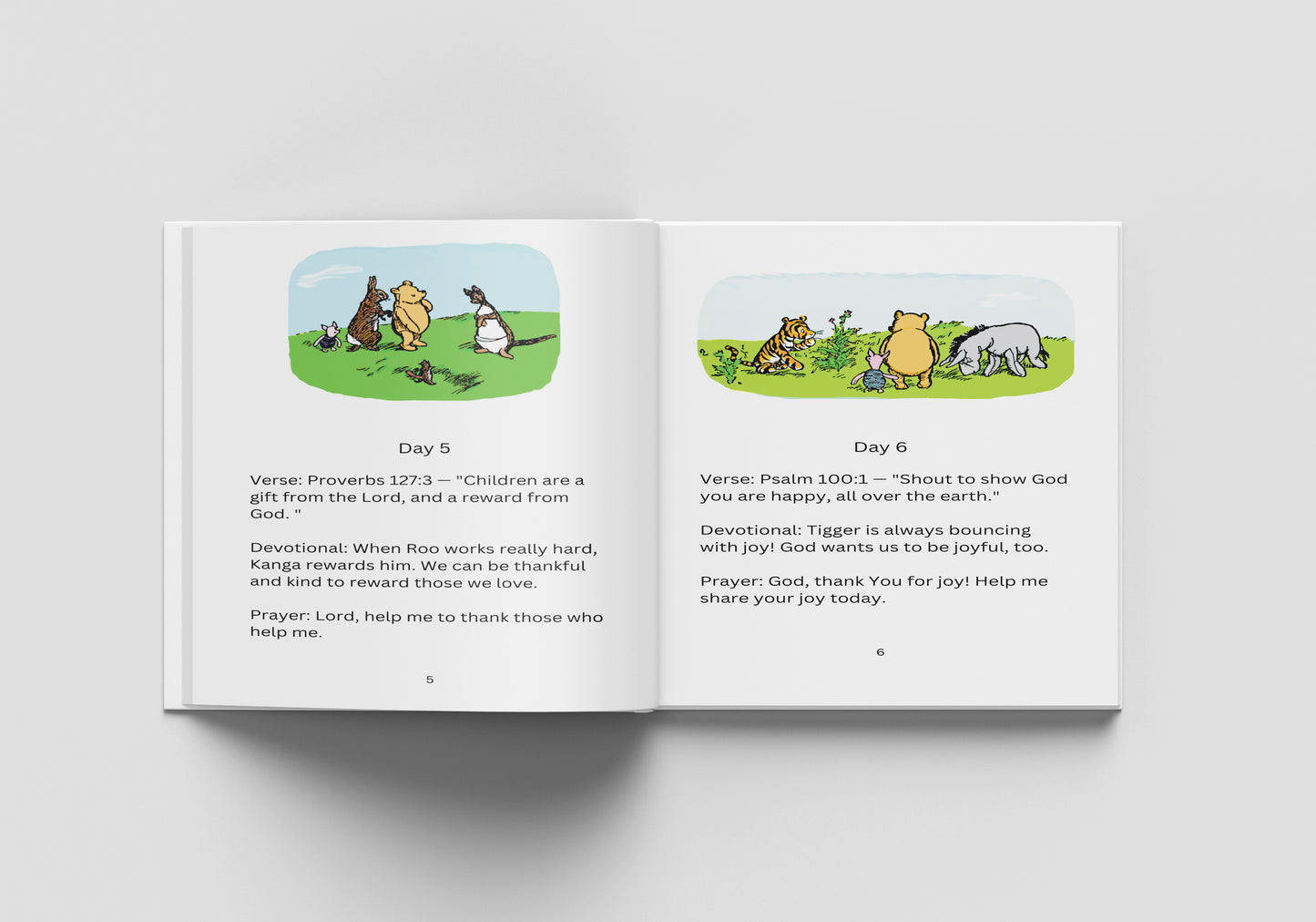 Winnie the Pooh Fun Bible Devotional 90 days through Psalms Volume 1 (PaperBack)